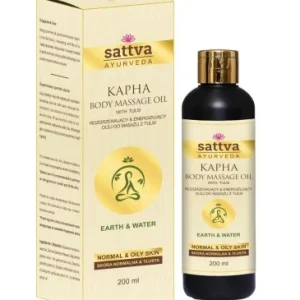 Lämmittelevä ja energisoiva hierontaöljy Tulsi 200 ml - Sattva (Ayurveda)