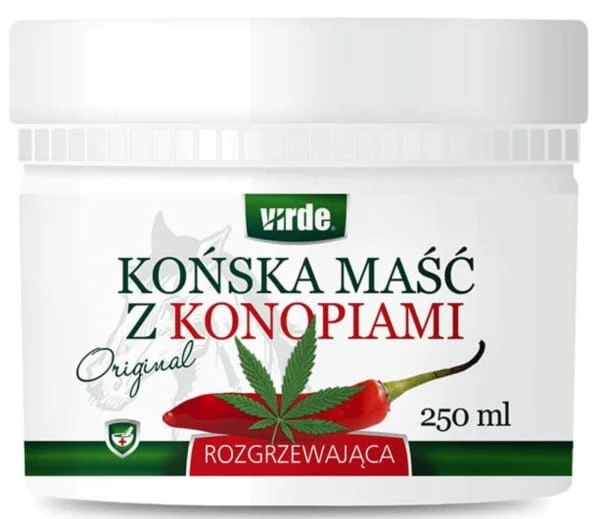 Lämmittelevä hevosen hamppuvoide 250ml VIRDE