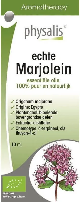 Luomu Majoraanieteerinen öljy (Majoraan) 10 ml - PHYSALIS