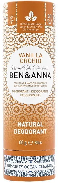 Luonnollinen deodorantti vanilja- ja orkidealaskosoodapohjainen, kartonkikotelo 60 g BEN & ANNA
