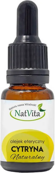 Luonnollinen eteerinen sitruunaöljy 10ml NATVITA