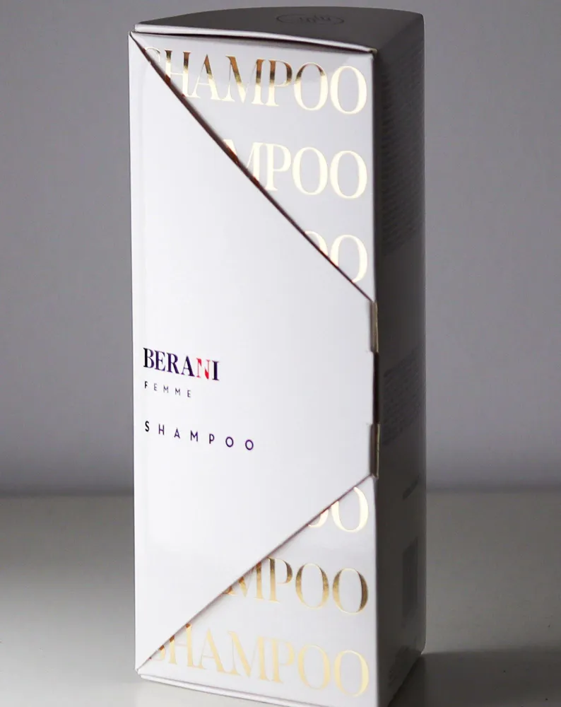 Luonnollinen hiusten shampoo naisille kerasiini uudistava ja vahvistava Berani Femme