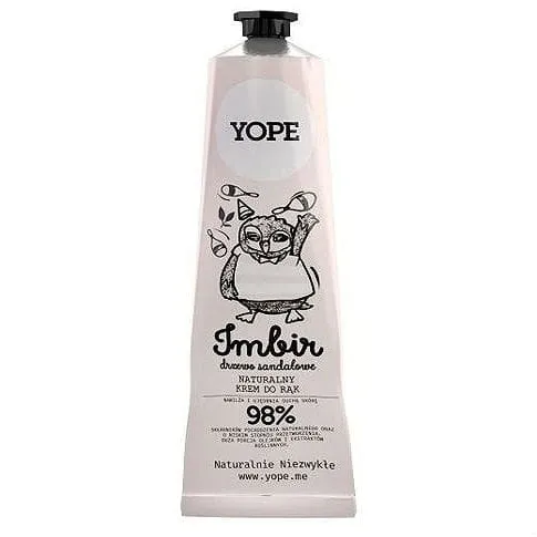 Luonnollinen käsivoide inkiväärillä ja santelipuulla 100 ml YOPE