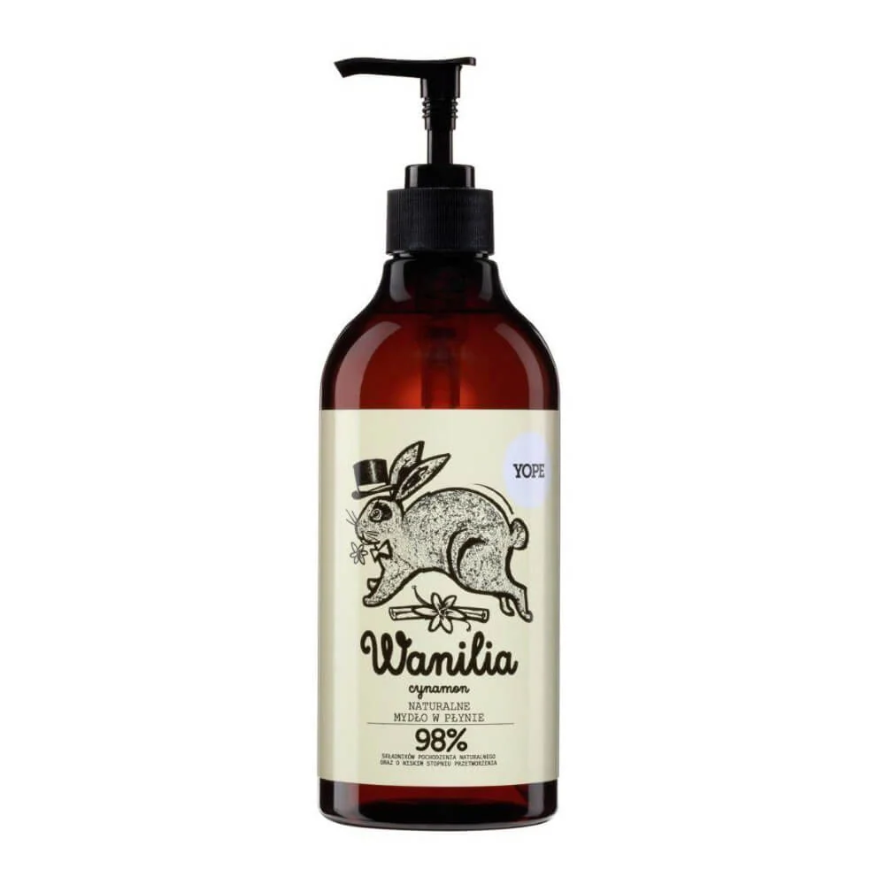 Luonnollinen nestesaippua Vanilja ja Kaneli 500ml YOPE