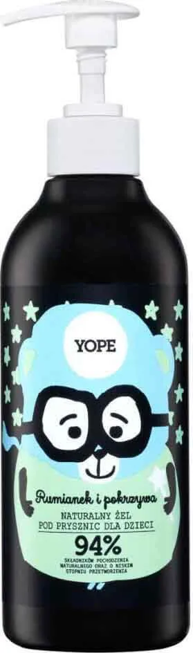Luonnollinen vauvojen suihkugeeli kamomilla ja nokkosella 400ml YOPE