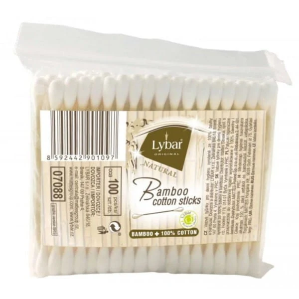 Lybar bambutikkujen pussi 100 kappaletta