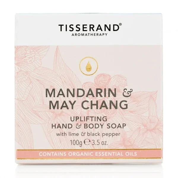 Mandariini & Rautayrtti eksoottinen mandariini & May Chang piristävä käsi- ja vartalosaippua 100 g TISSERAND