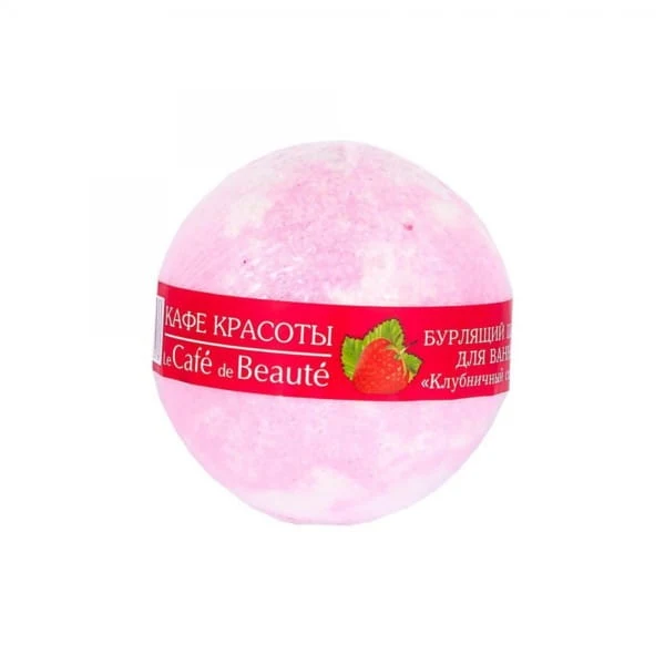 Mansikkasorbetti kylpypallo 120 g CAFE BEAUTE