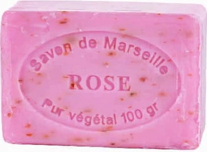 Marseillen ruusun terälehdet saippua 100g CosmoSPA