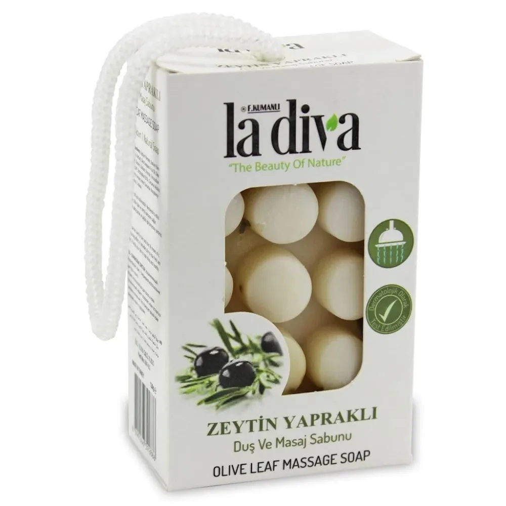Massaajiöljysaippua oliiviöljyllä 120 g - LA DIVA