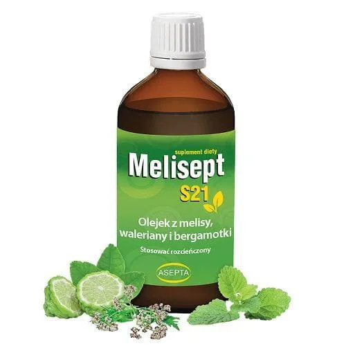 Melisept s21 100ml - melissan, rohtovirmajuuren ja bergamotin öljy ASEPTA