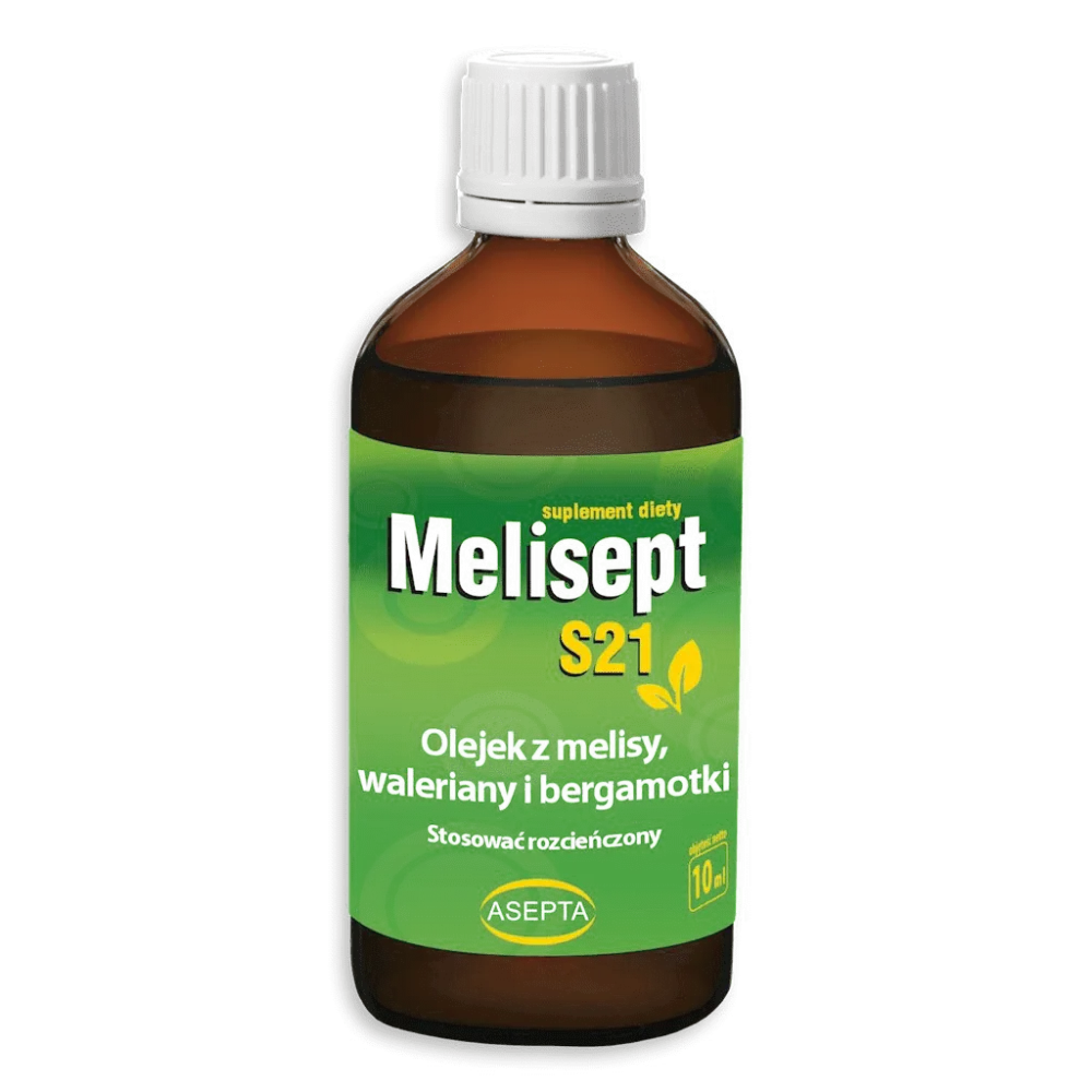 Melisept s21 10ml - melissan, rohtovirmajuuren ja bergamotin öljy ASEPTA