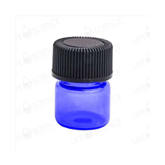 1 ml metalli koboltin sininen pullo tippalukolla (12-pack)