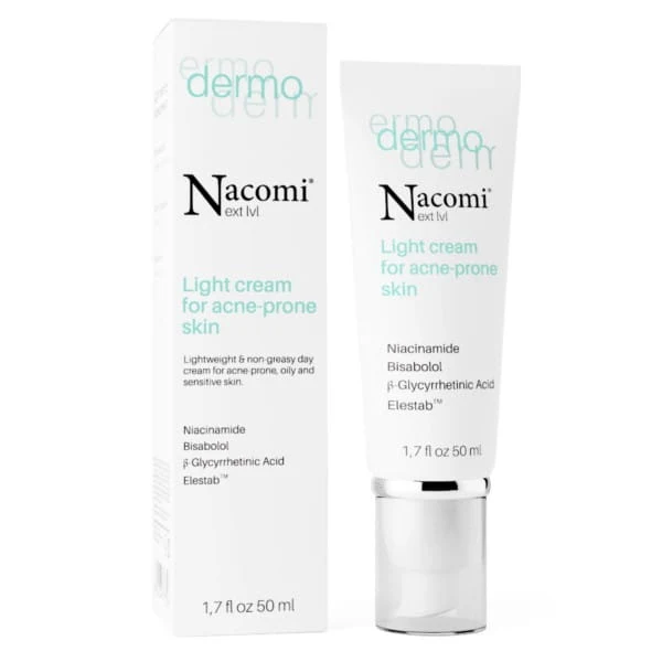 Nacomi Light Creme aknea altistuneelle iholle 50 ml