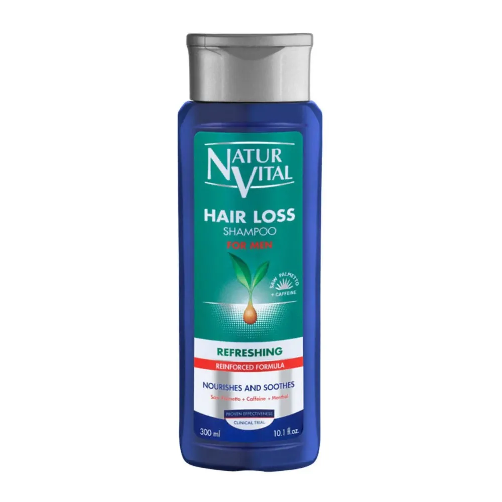 Natur Vital Hiustenlähtö päänahan virkistävä shampoo miehille