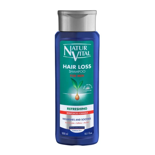 Natur Vital Hiustenlähtö päänahan virkistävä shampoo miehille