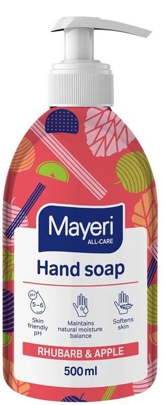 Nestemäinen käsisaippua Rhabarber & Apfel 500 ml MAYERI