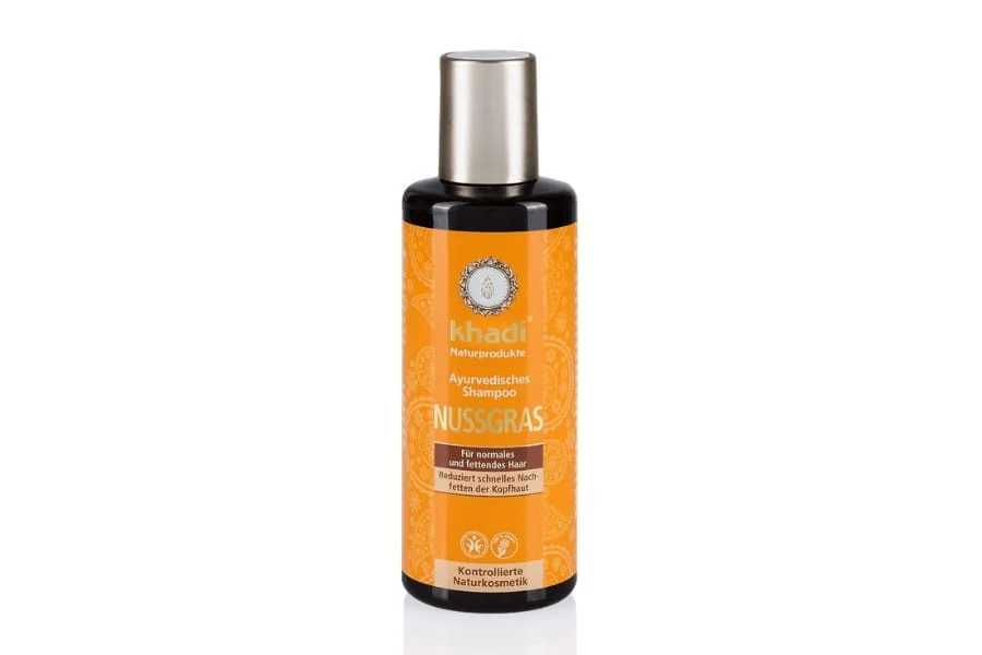 Nussgras-Shampoo rasvaisille hiuksille 210 ml - KHADI