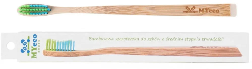 OHUT VIHREÄ BAMBUHAMMASHARJA - SININEN KESKIKOVA - MYECOBRUSH