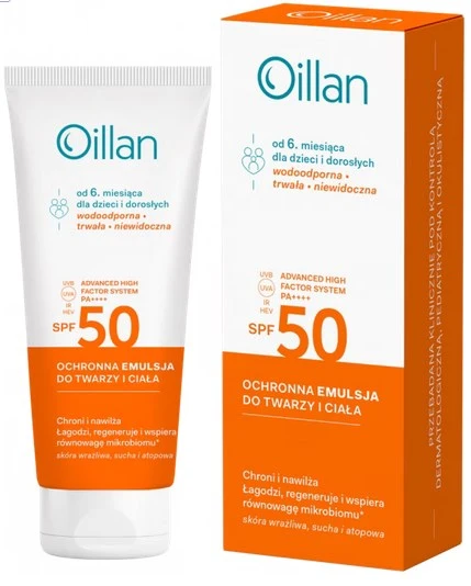 OILLAN Auringonsuojavoide SPF50 (100 ml)