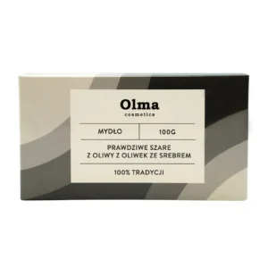 OLMA COSMETICS Aito harmaa oliiviöljysaippua hopealla (100 g)