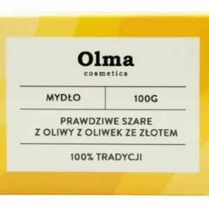 Olma Cosmetics "Aito harmaa" oliiviöljysaippua kullalla 100 g
