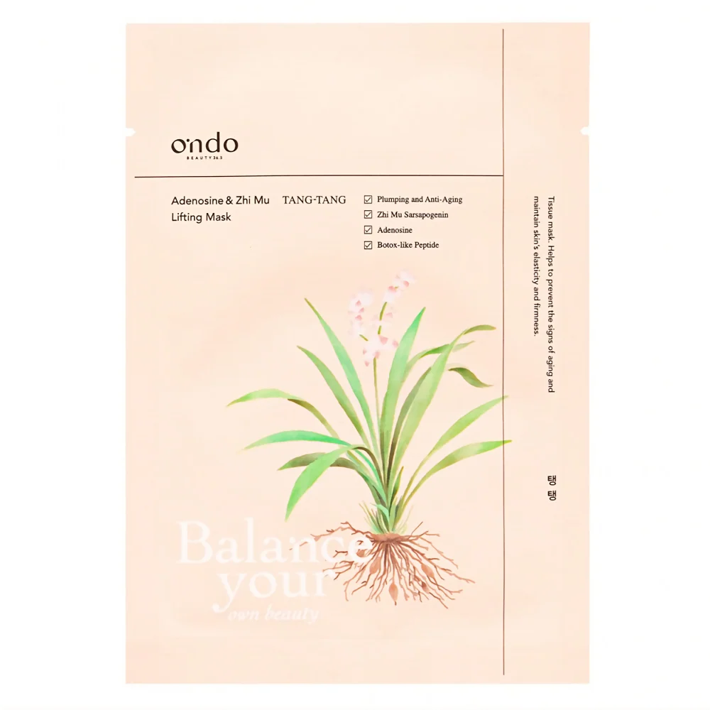 [Ondo Beauty 36.5] Adenosine & Zhi Mu Lifting Mask TANG-TANG