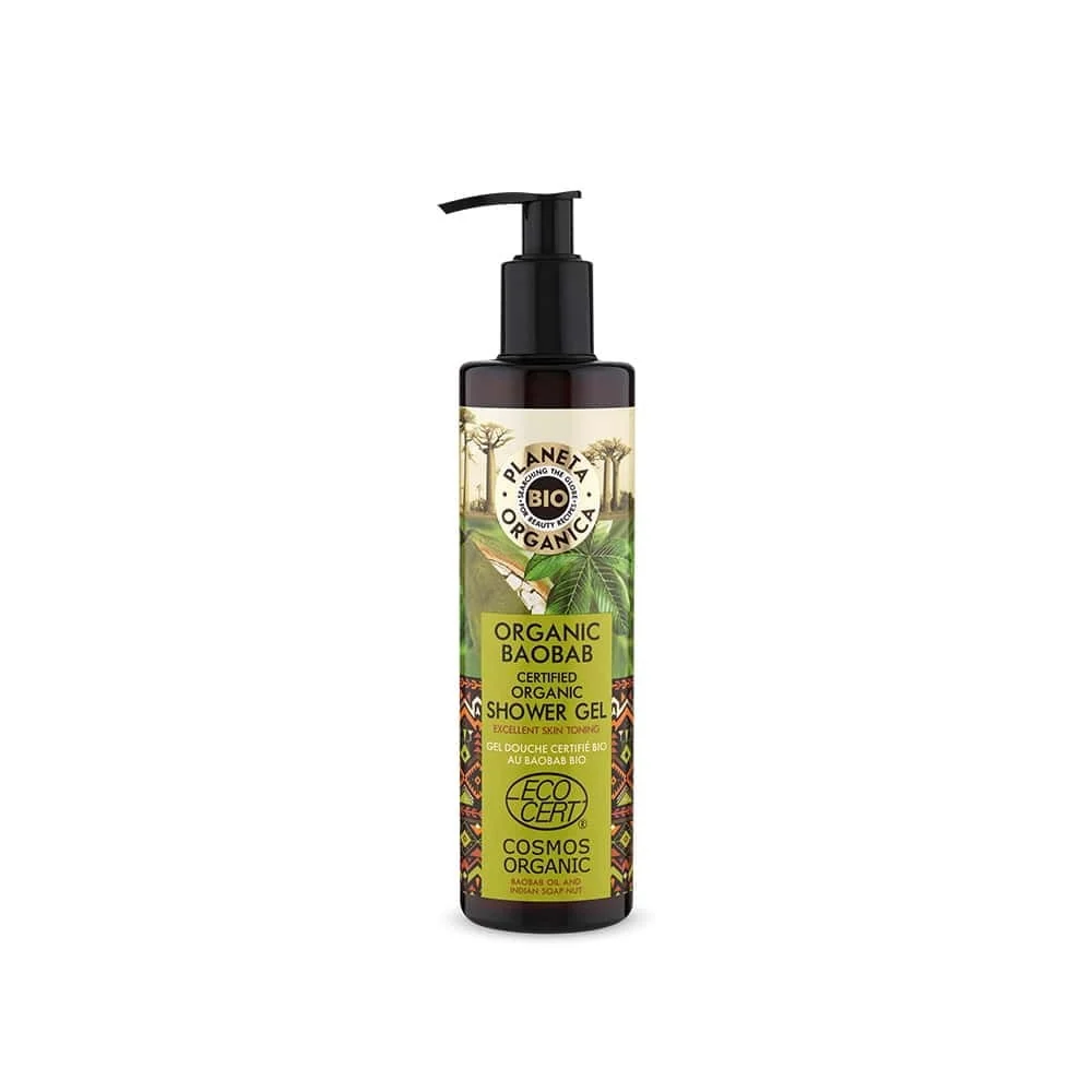 Orgaaninen baobab-virkistävä suihkugeeli 280 ml