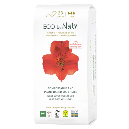 Orgaaniset hygieniasuojat, Suuret, 28 kappaletta ECO NATY