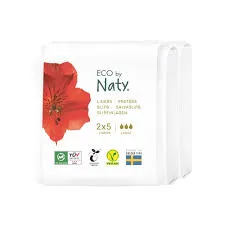 Orgaaniset hygieniasuojat, suuret, 2 x 5 kpl ECO NATY