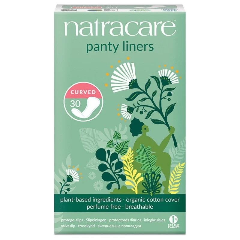 Orgaaniset kaarevat hygieniasuojat 30 kpl. NATRACARE