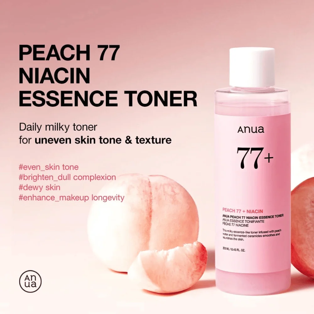 Peach 77% Niacin Essence Toner 250ml