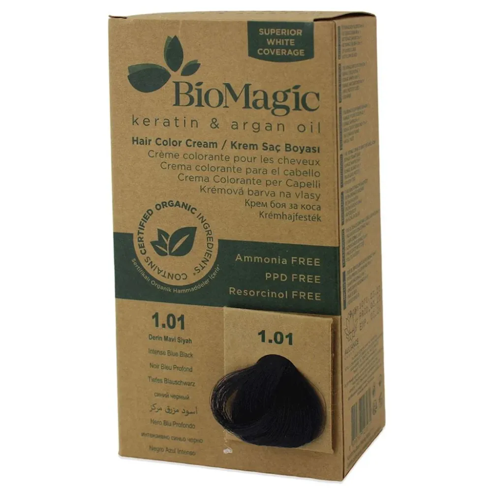 PEINTURE INTENSIVE BLEUE NOIRE (1.01) 250 g - BIOMAGIC