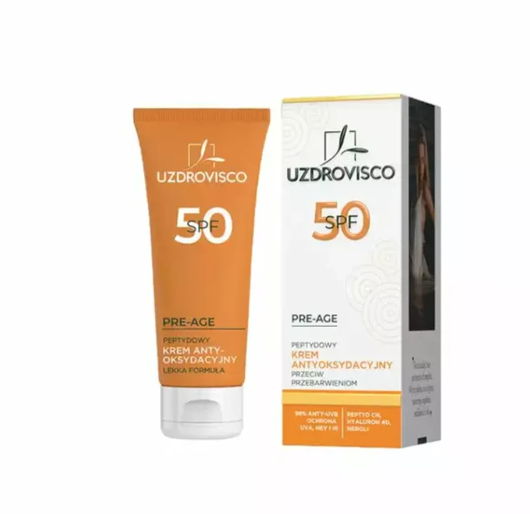 Peptidi Pigmentaation Estäjä Anti-Skleroosi Kasvovoide SPF 50 ml - UZDROVISCO (PRE-AGE)