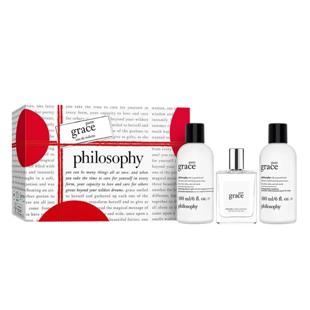 Filosofia Pure Grace EDT -lahjasettitrio Philosophy