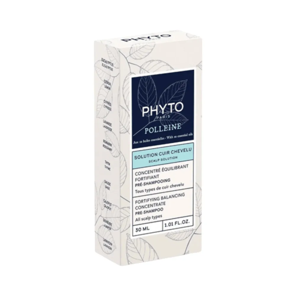Phyto -päänahan liuos, joka vahvistaa tasapainotuskonsentraatin