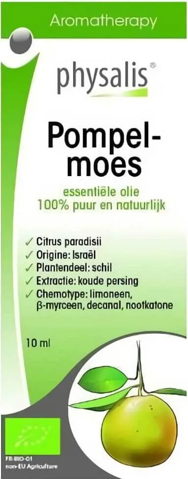 Pompelmoes eteerinen öljy (Greippi) LUOMU 10 ml - PHYSALIS