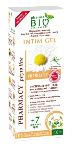 Prebioottinen intiimihygeliageeli 250 ml
