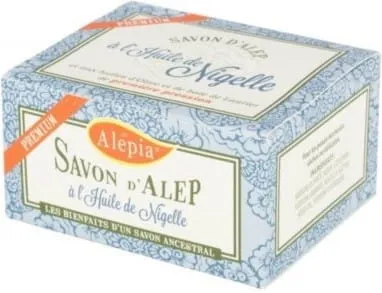 Premium-saippua mustakumina 125g - ALEPIA