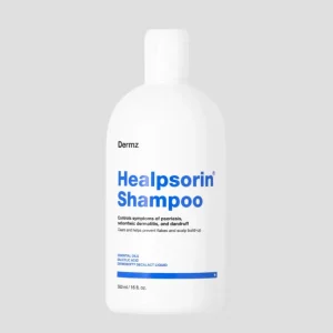 Psoriaasin ja seborrooisen ihottuman shampoo Healpsorin Shampoo Dermz