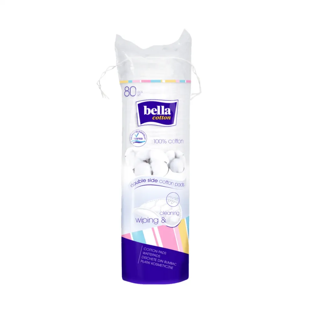 Puuvillahiutaleet 80 kappaletta - BELLA COTTON