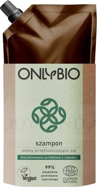 Rasvaista hiusta varten tarkoitettu shampoo täydennyspaketti 500 ml - VAIN BIO