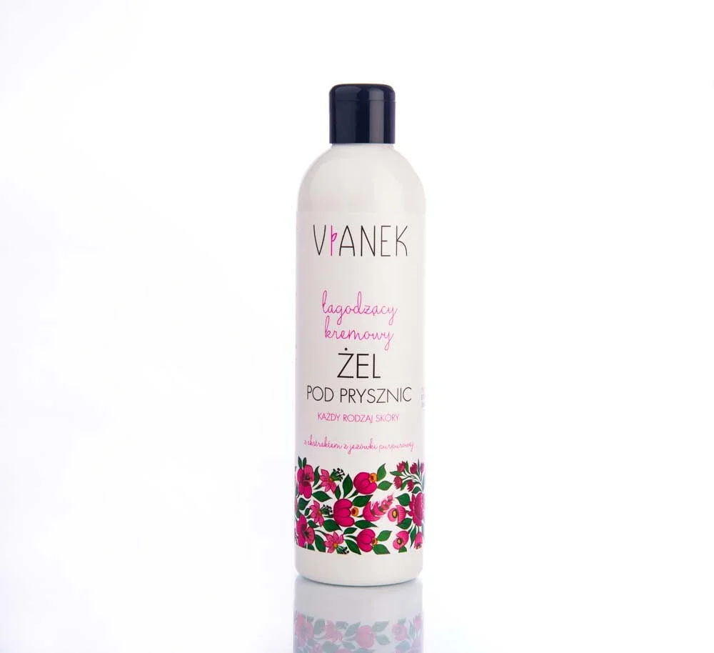 Rauhoittava kermainen suihkugeeli 300ml VIANEK