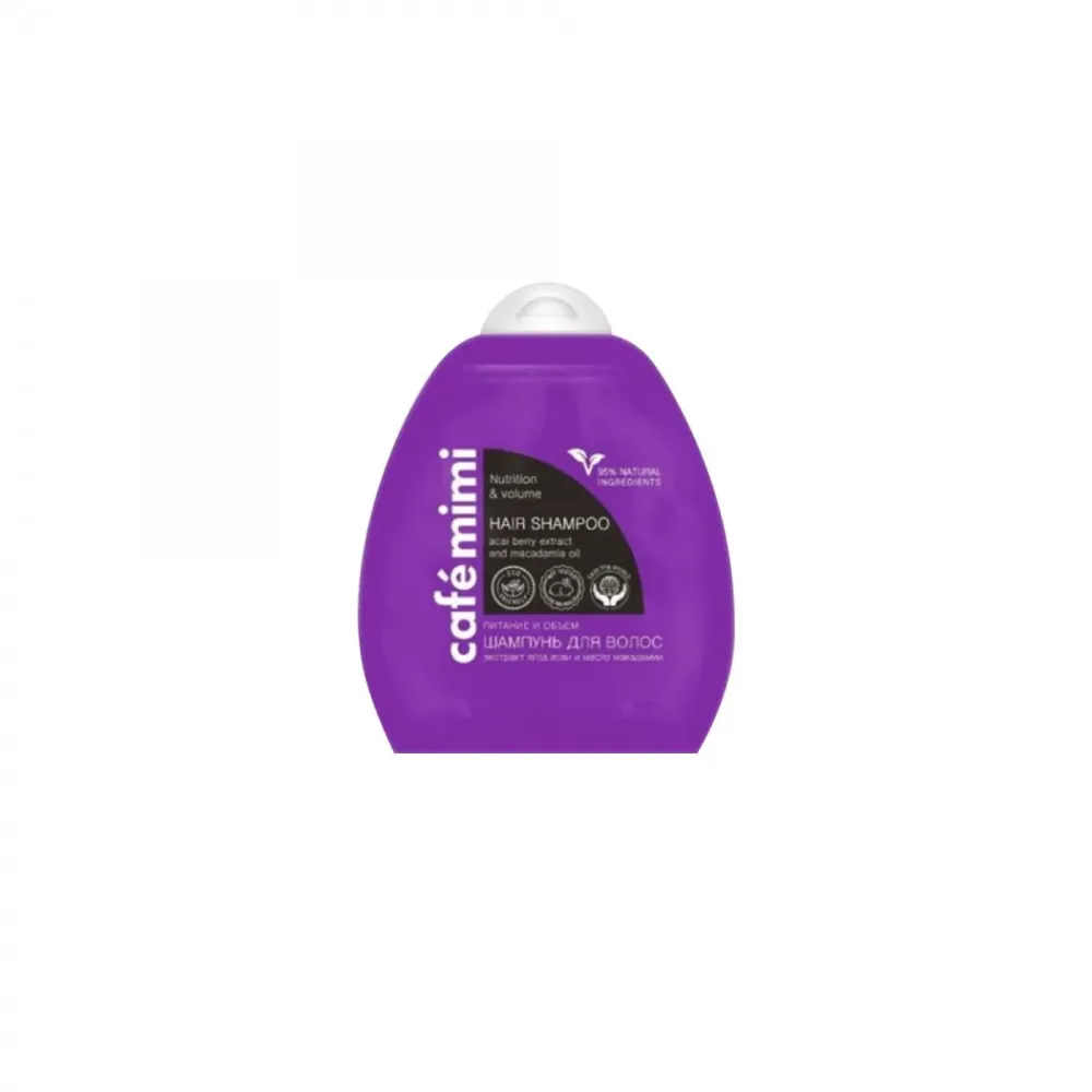 Ravinto ja tilavuushoitoa antava shampoo 250 ml CAFEMIMI