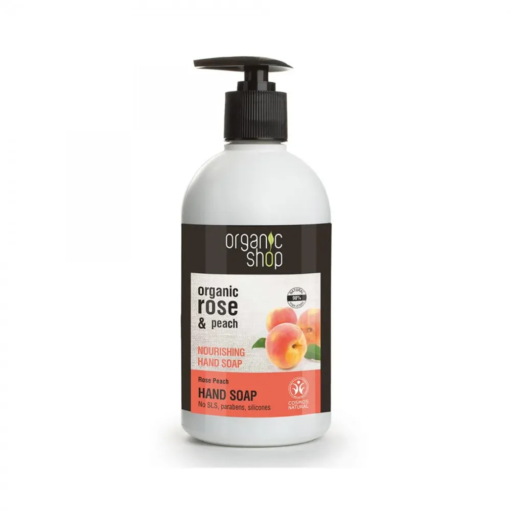 Ravintoisa käsienpesuase ruusu ja persikka 500 ml