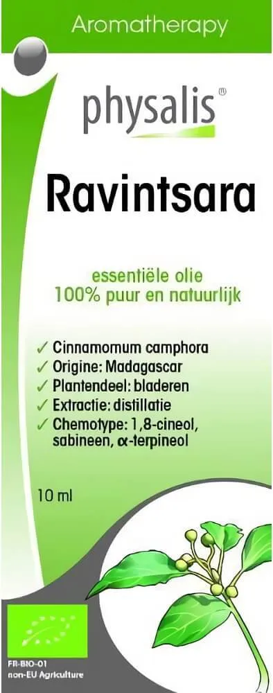 Ravintsara eteerinen öljy (kamferikaneli) LUOMU 10 ml - PHYSALIS