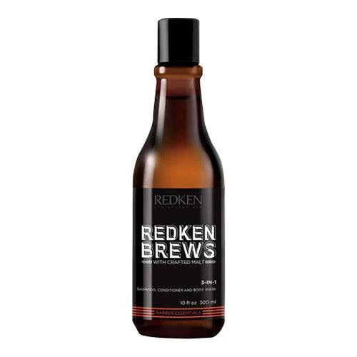 Redken Brews 3 1 shampoo, hoitoaine ja vartalopesu