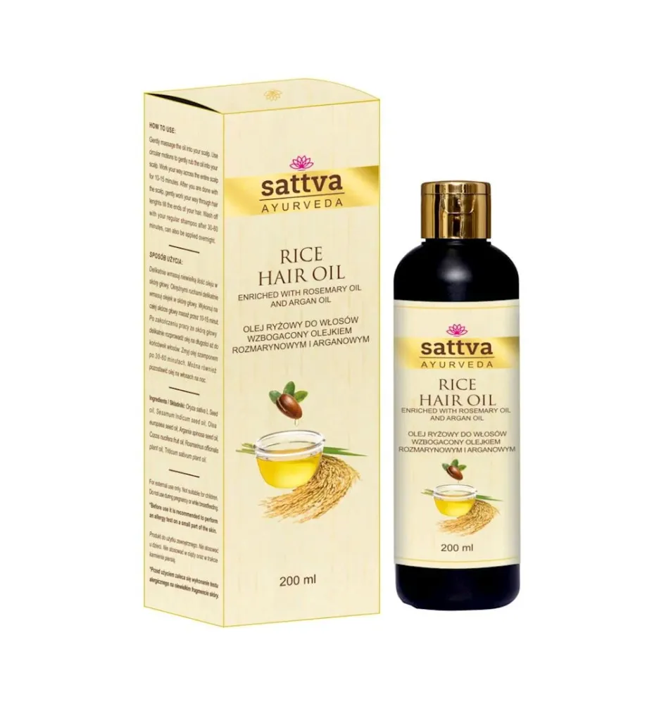 REISHAARÖL Rosmarinin & ARGANÖL kanssa 200 ml - SATTVA