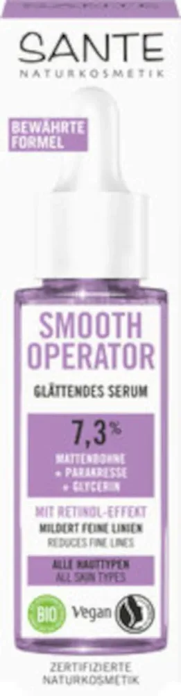 RETINOLIVAikutteinen tasapainottava seerumi 7,3 % - VIGNA ACONITIFOLIA, PARACRES JA GLYCERINE ECO 30 ml - SANTE