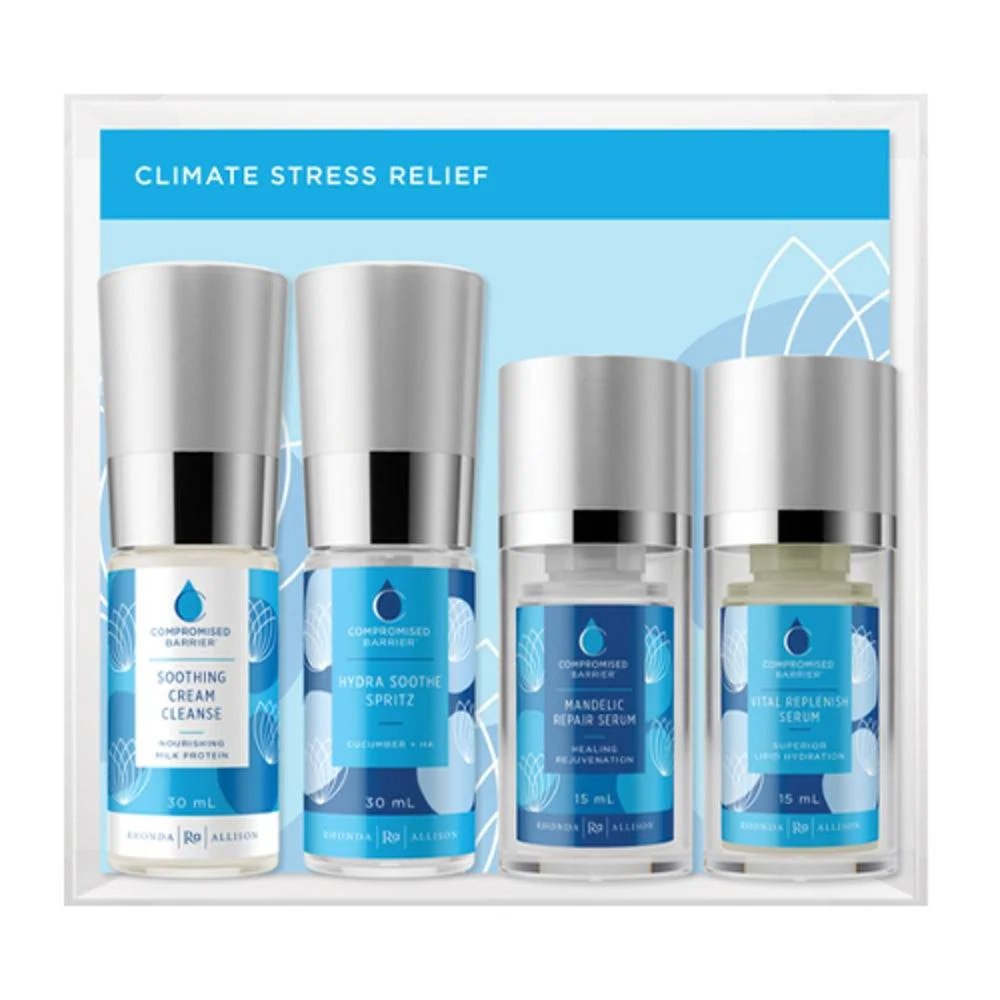 Rhonda Allison vaaransi esteen ilmasto Stress Relesion Travel Kit -sarjan